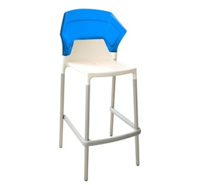 Барный стул EGO-BS white-blue